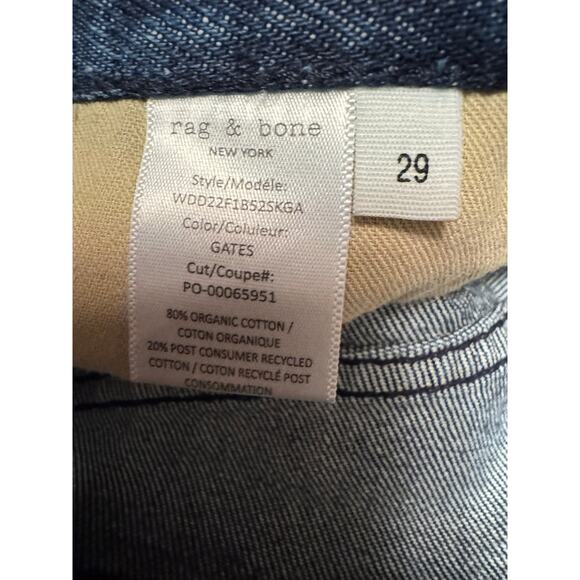 RAG & BONE Sukato Denim Skirt Women's Size 29 color Gates Asymmetric Denim ( new - Picture 5 of 7